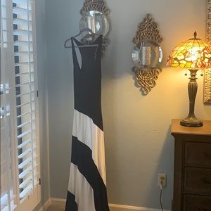 Razor back maxi dress